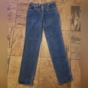 SOLDVintage Lawman Jeans Women’s 11 High Rise Western Yoke 100% Cotton Blue Deni